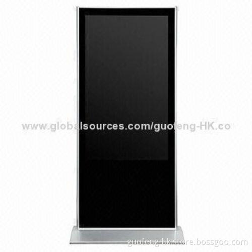 55-inch HD Floor Standing LED Advertising Digital Signage, 1,920-1,080P (X86), 100-240V AC, 60/50Hz